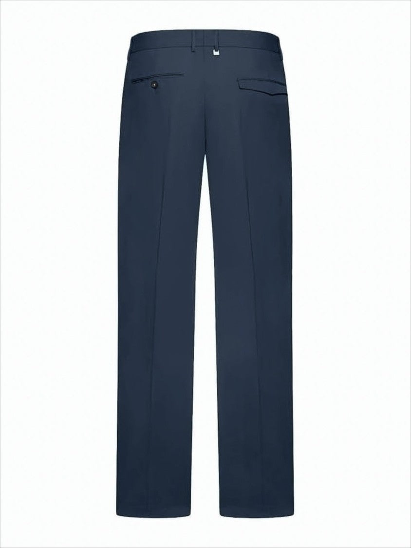 Tailored Straight Fit Pants with Flat Front