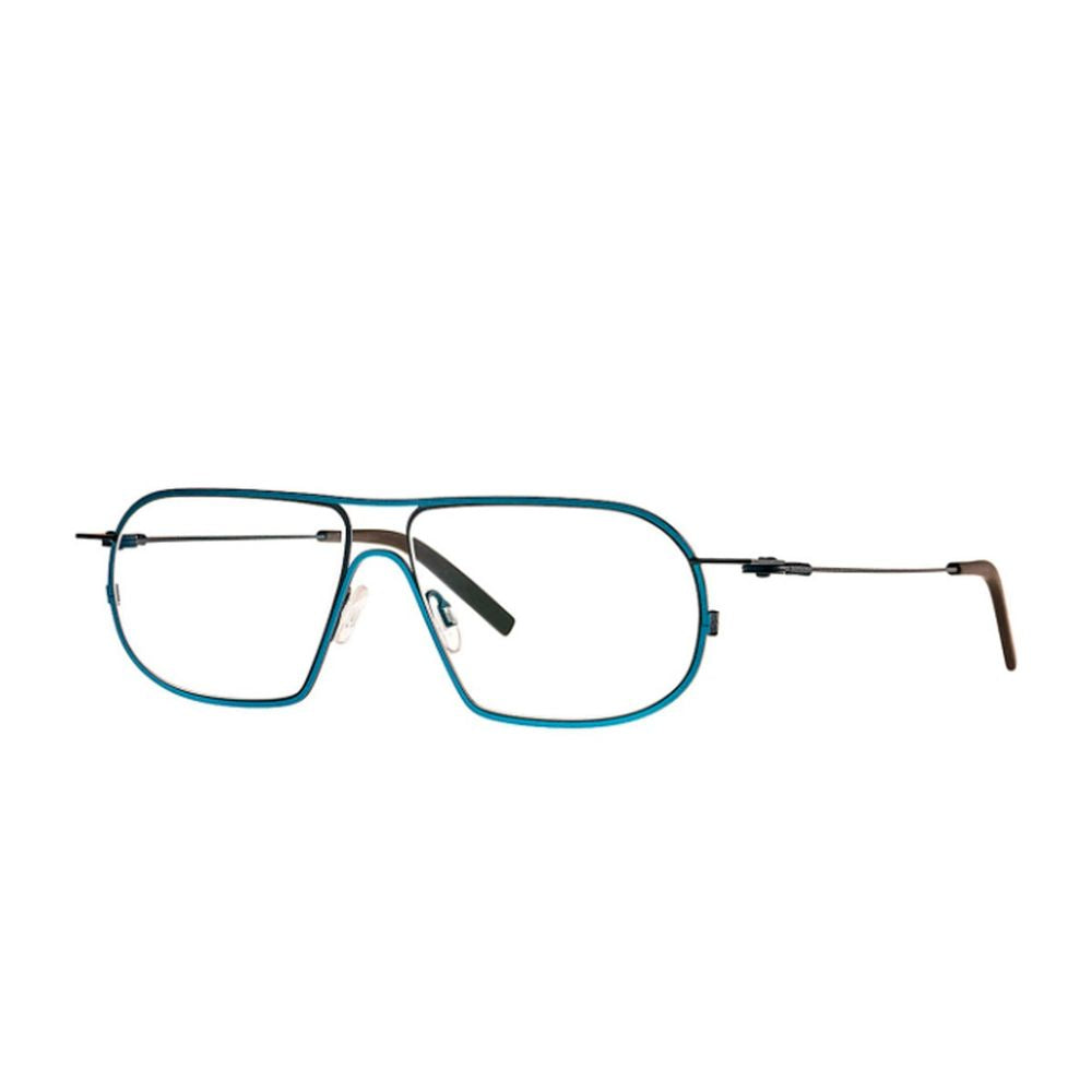 Pilot Shape Isogon Eyewear with Graphical Blue Finish