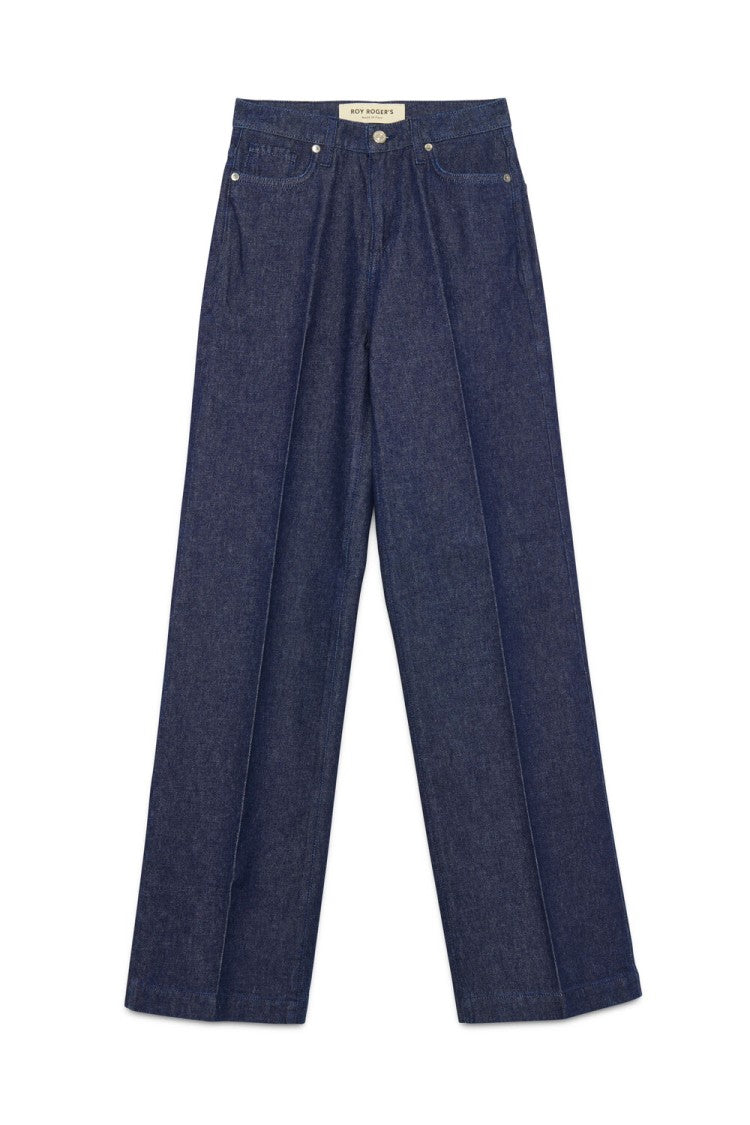 High-Waisted Loose-Fit Jeans With Classic 5-Pocket Design