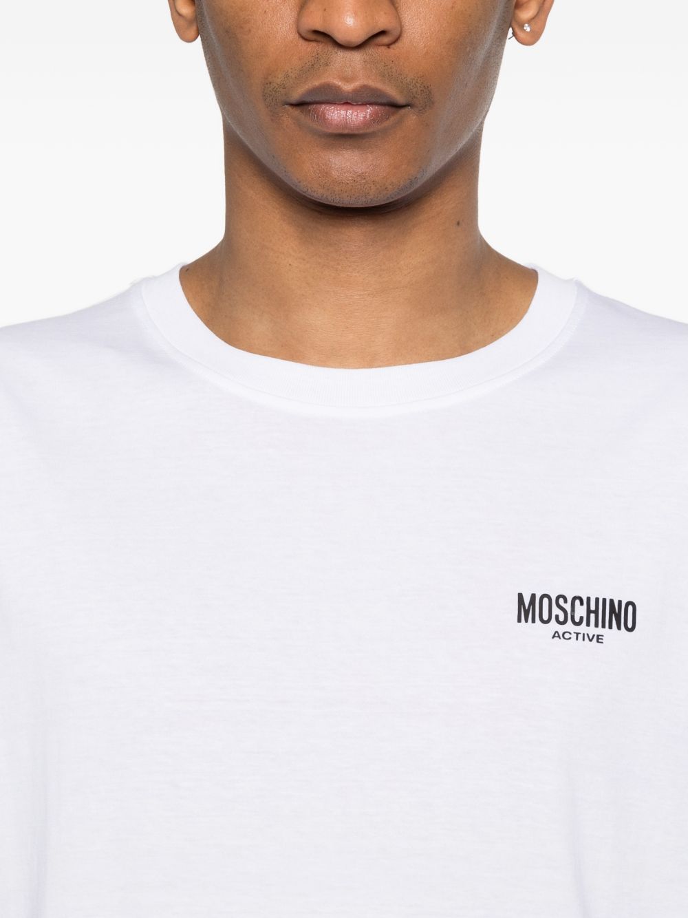 White Cotton Logo T-Shirt