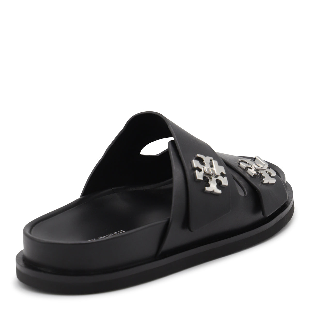 Black Leather Flats