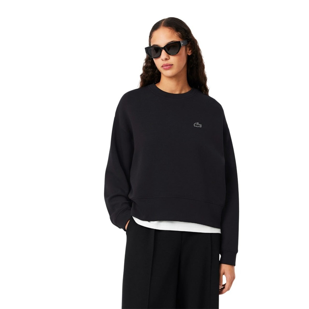 Oversized Black Sweatshirt With Design
