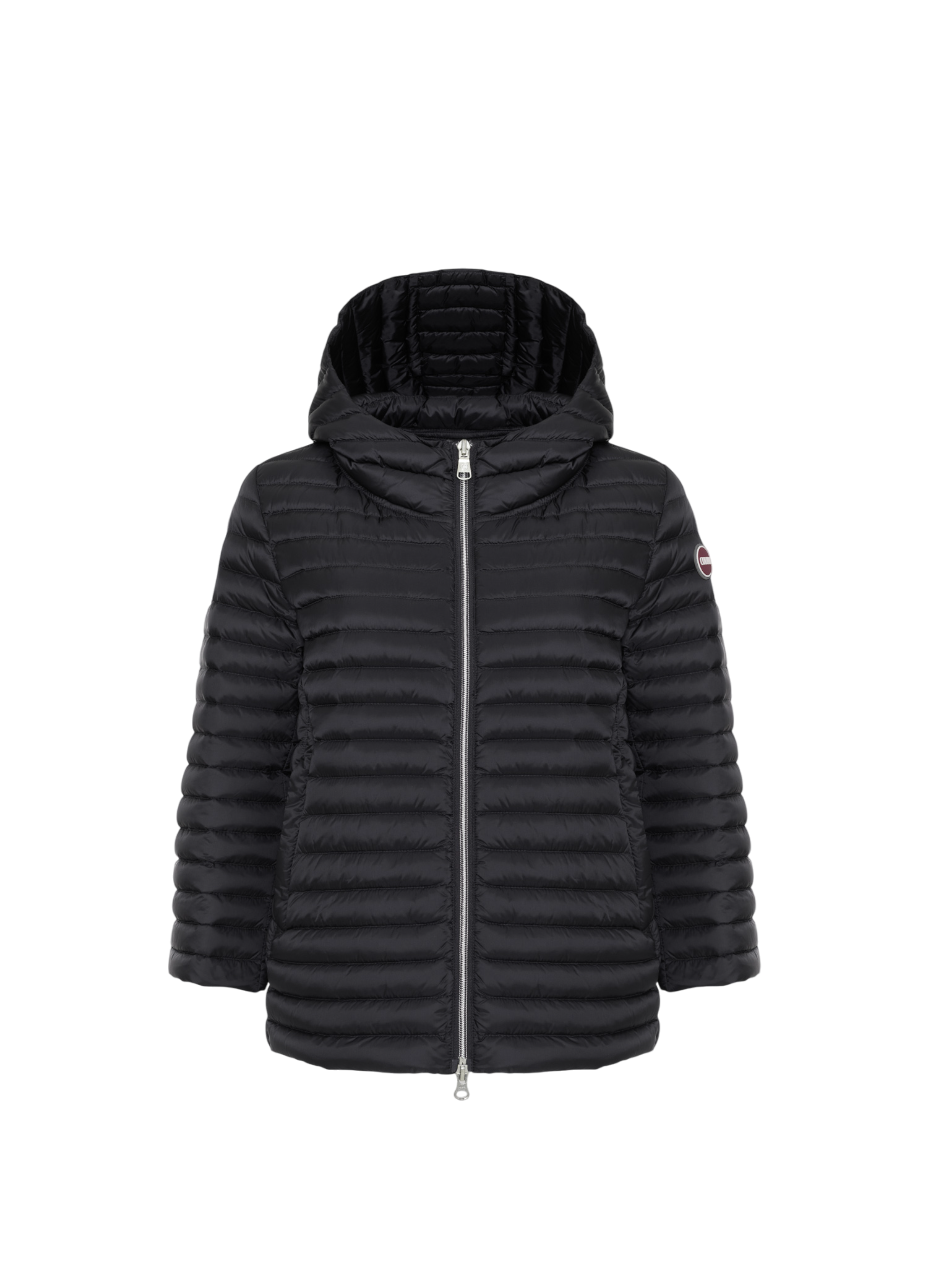 Trapeze Fit Jacket With Fixed Hood