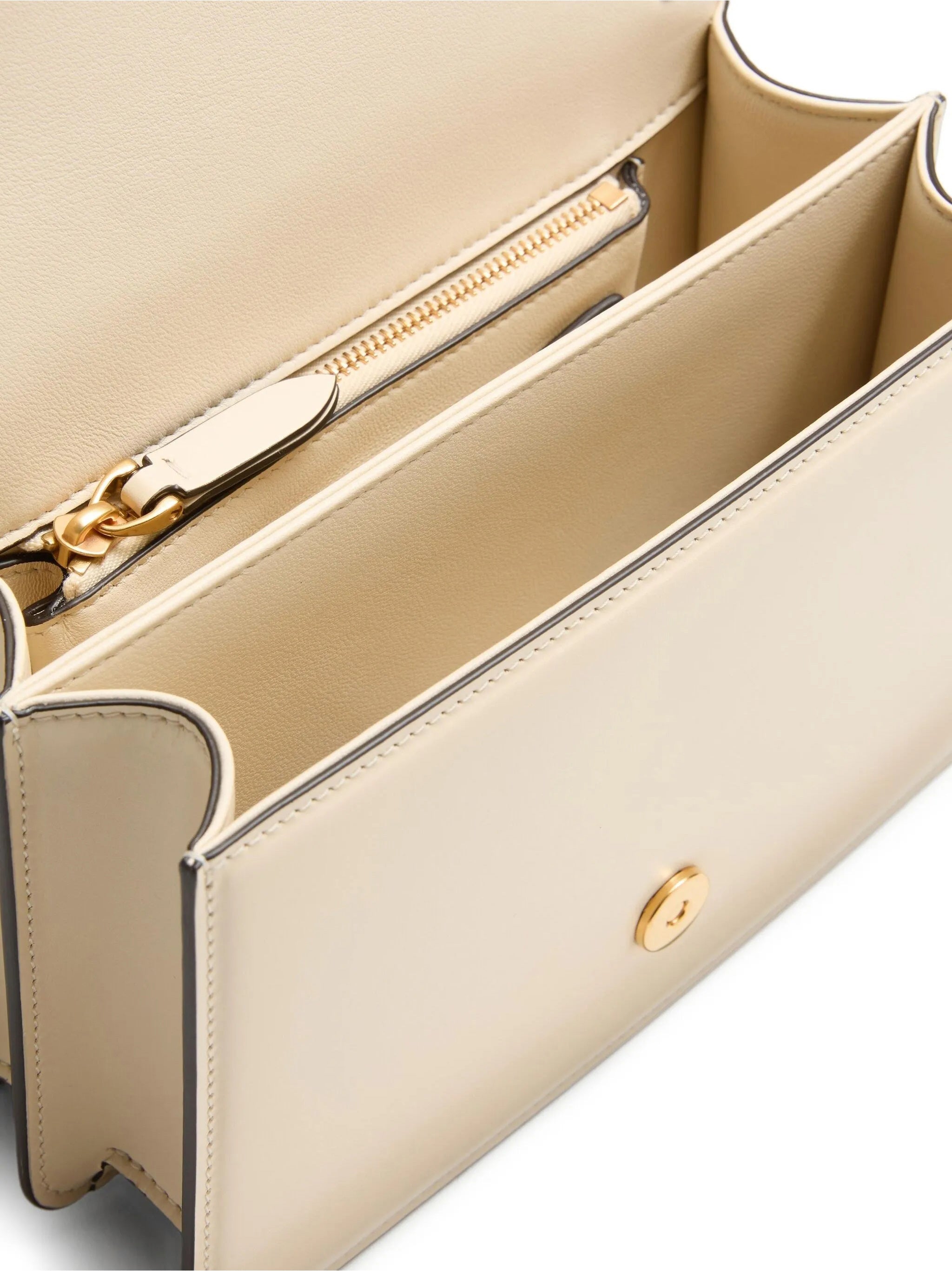 Vain Small Gold Emblem Leather Bag