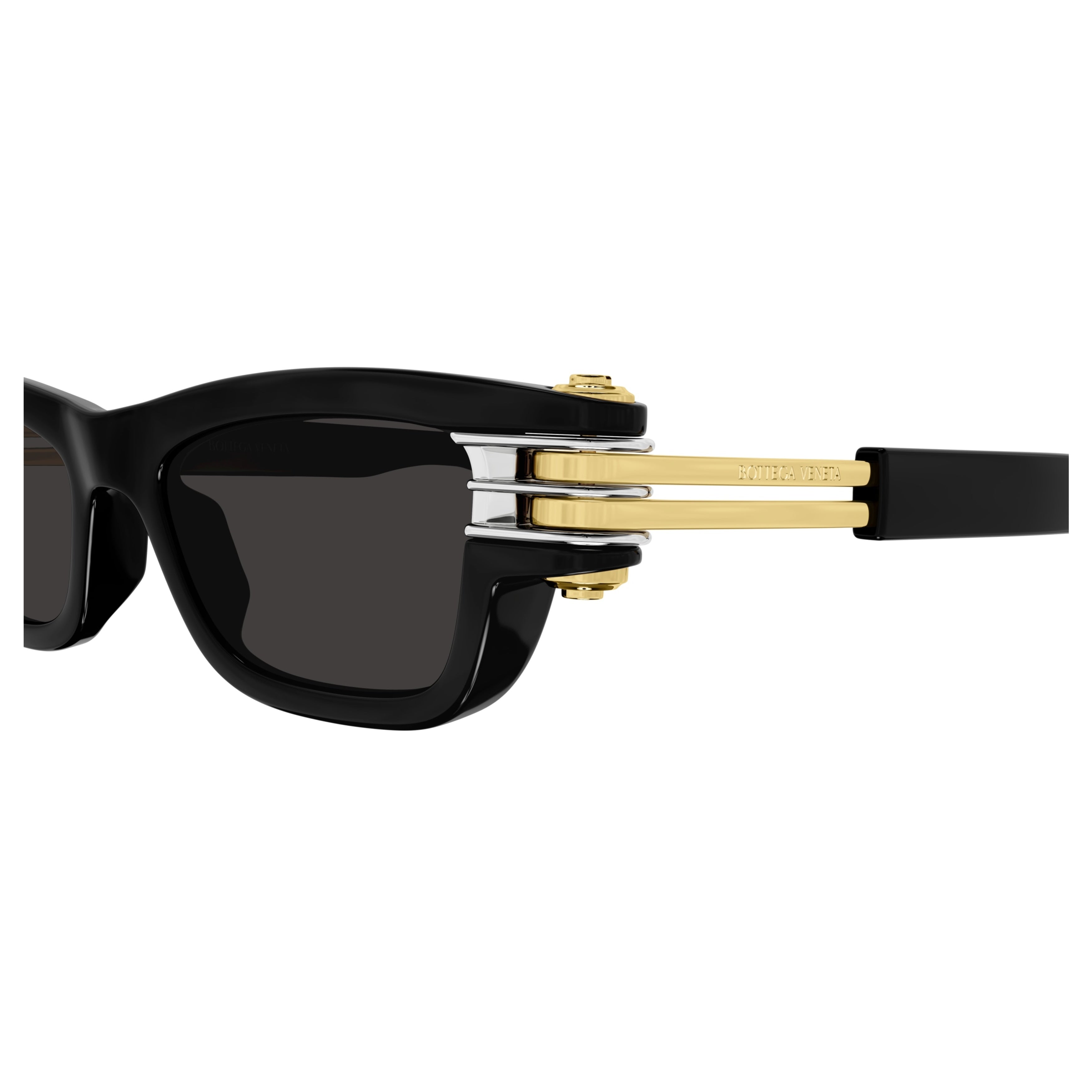 Bv1308s Rectangular Black Sunglasses