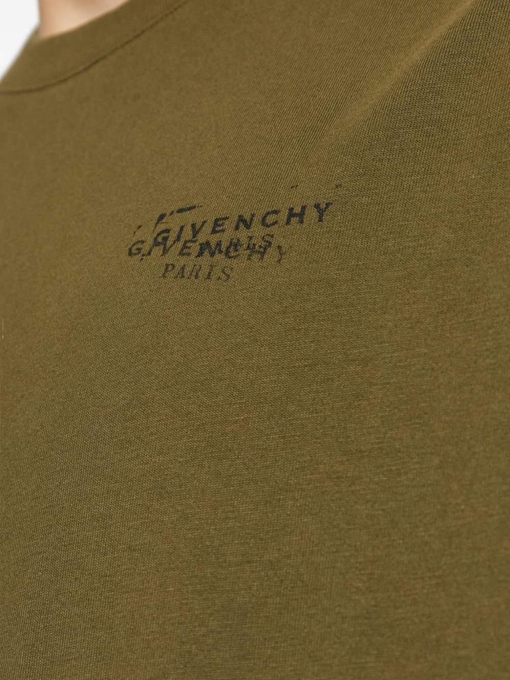 T-shirt z krótkim rękawem i okrągłym dekoltem z gładkiej mieszanki jedwabiu i nylonu