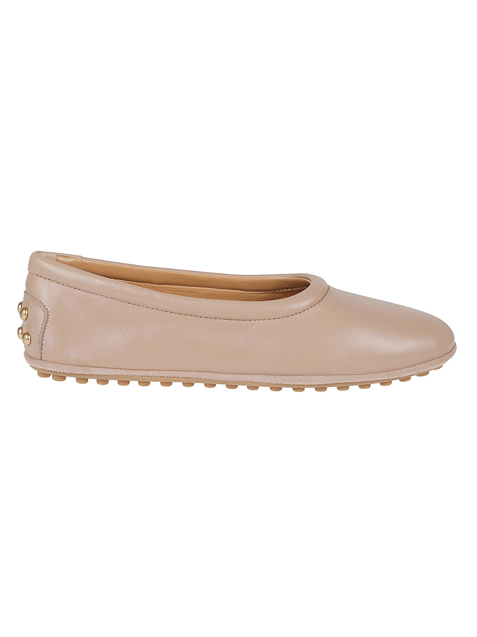 Flat Shoes With Metal Dots Detail
