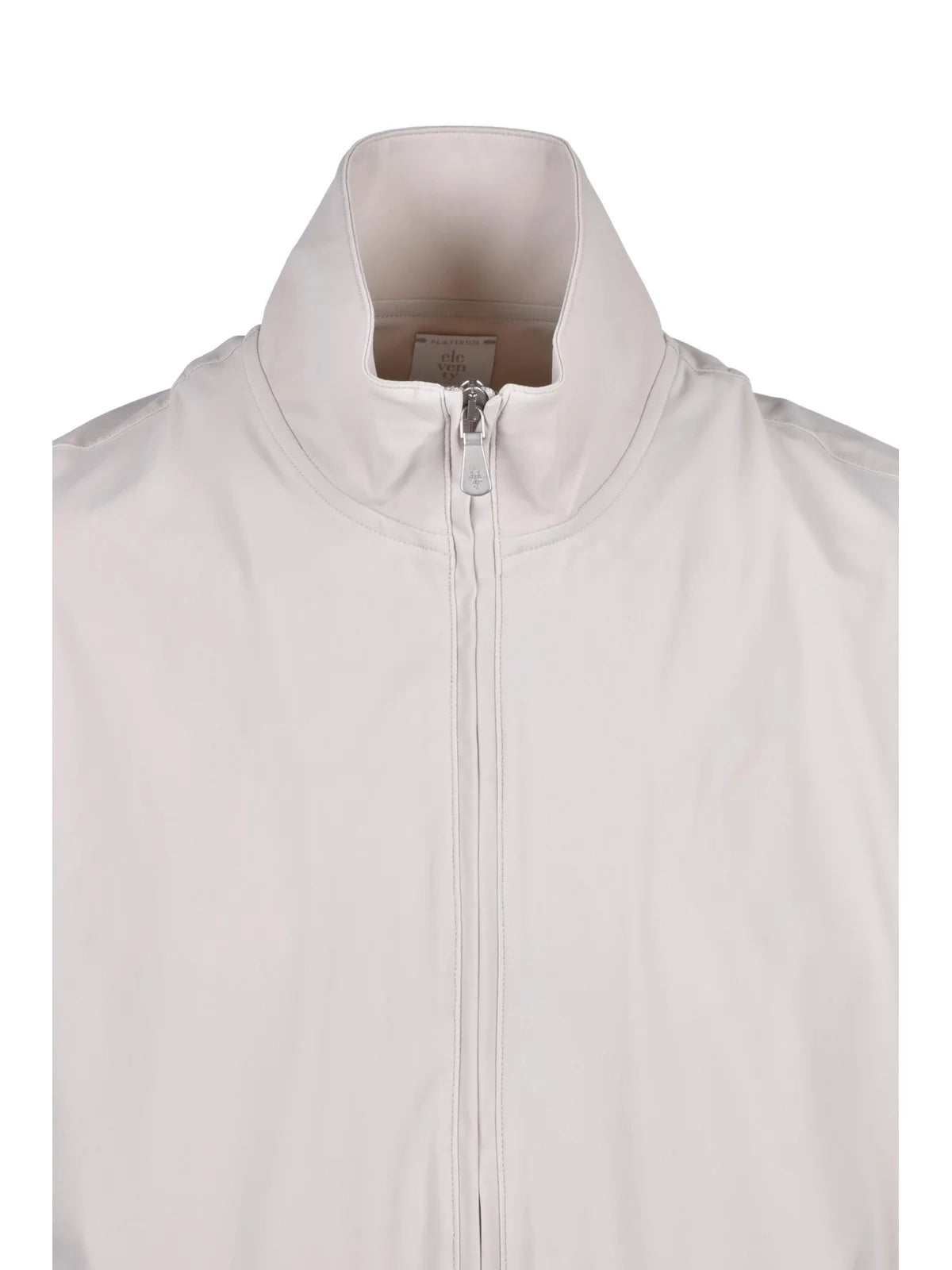 Beige Polyamide Elastane Technical Zip Vest