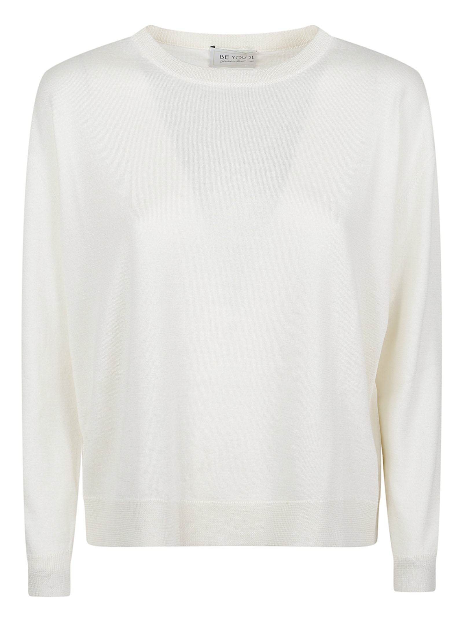 Long-Sleeve Fine-Knit Pullover