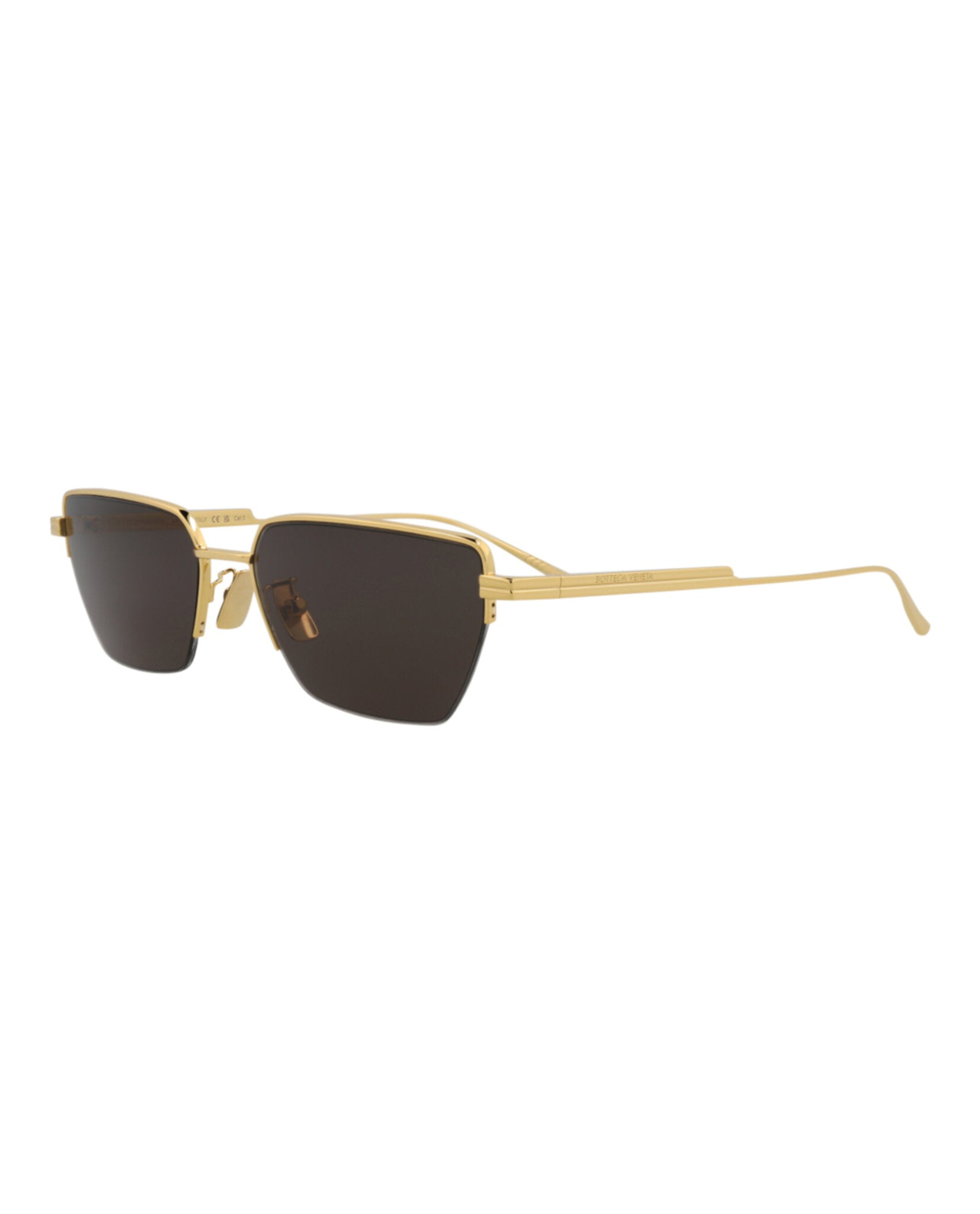Square-Frame Metal Sunglasses