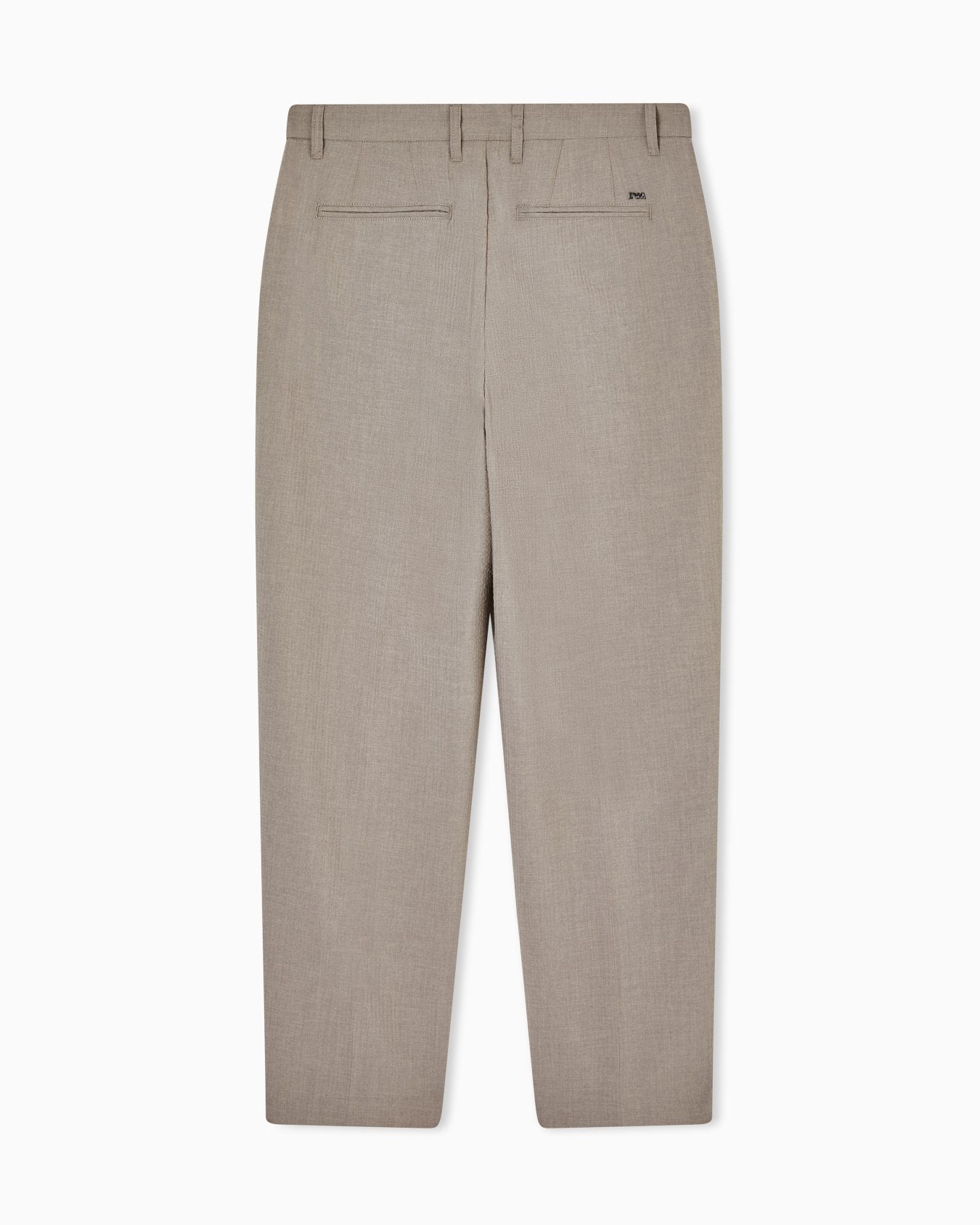 Vintage Khaki Seersucker Trousers