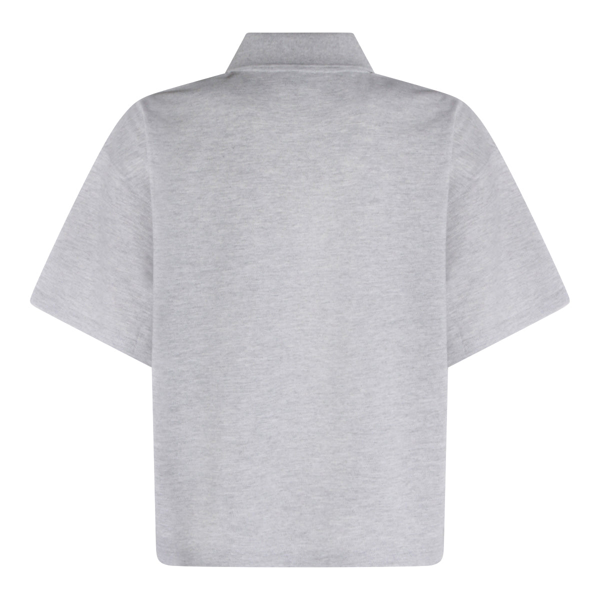 Grey Cotton Polo Shirt