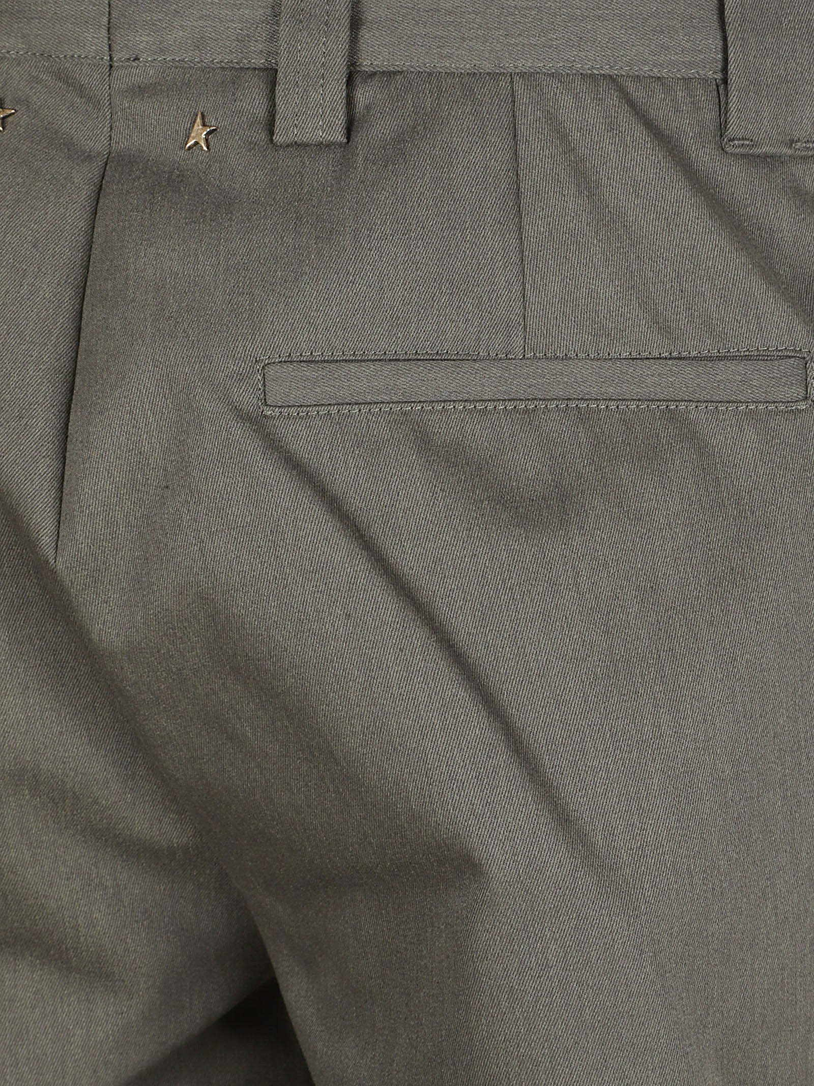 Straight-Leg Trousers with Gold Star Detail