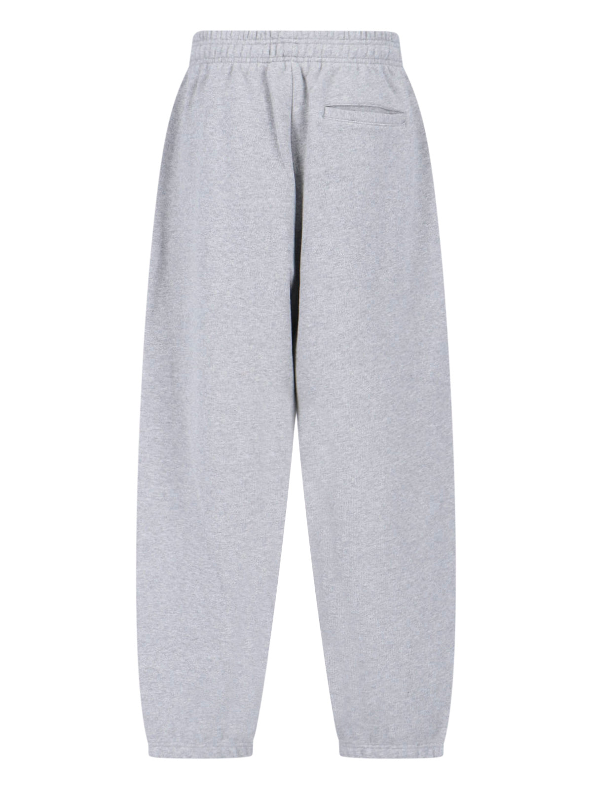 Grey Relaxed-Fit Cotton Sweatpants