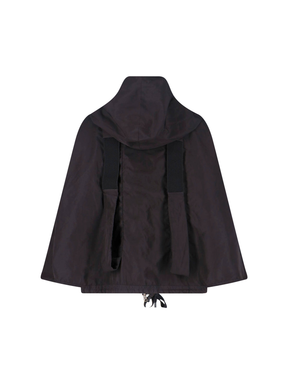 Brown Reversible No-Rain Hooded Zip Jacket