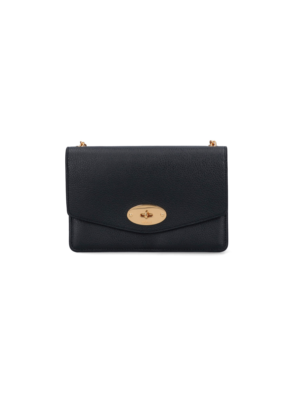 "Darley" Small Bag, In Black Hammered Leather