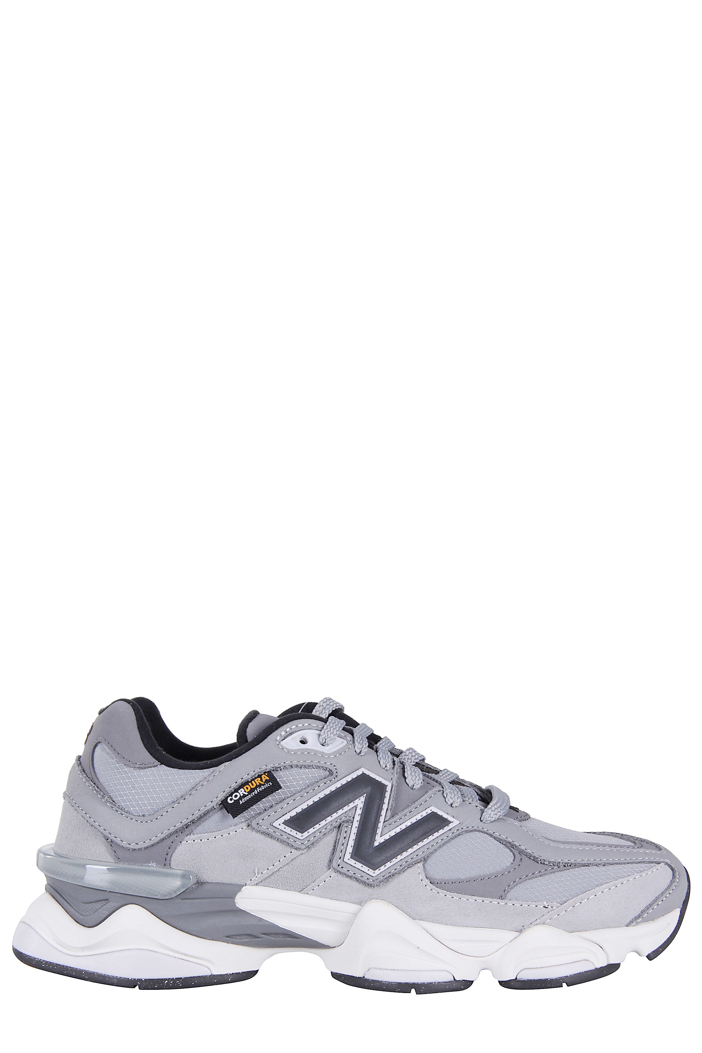 Slate Grey Suede And Mesh Sneakers