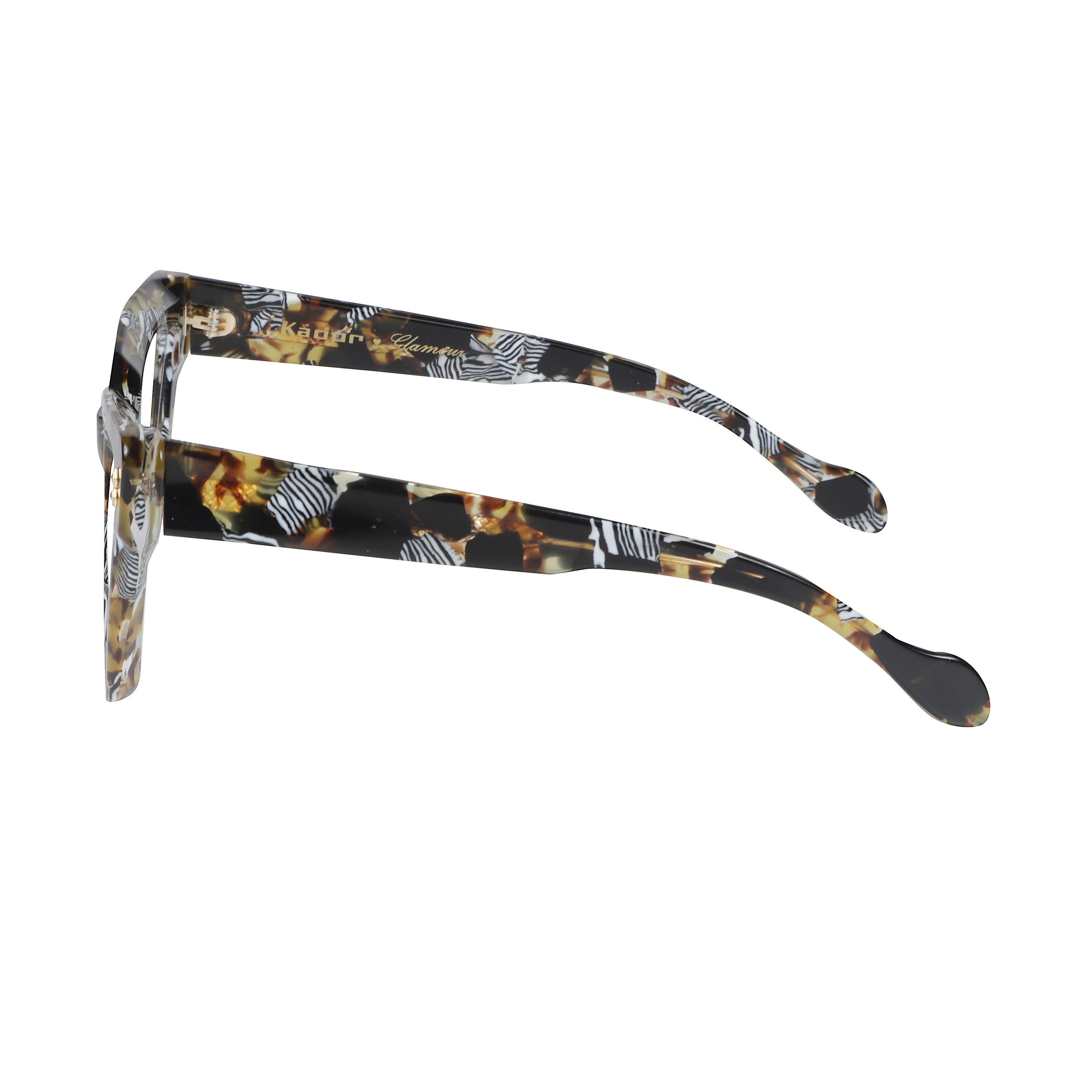 Vanessa Glamour Bold Angular Tortoiseshell Eyeglasses