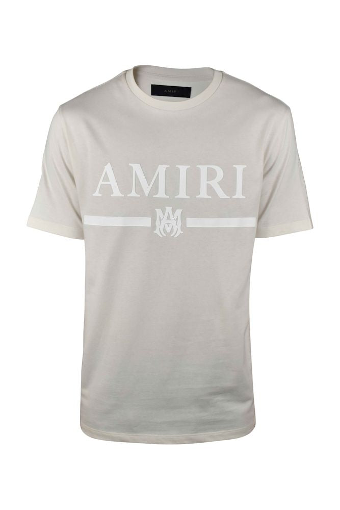 Beige Round Collar T-Shirt