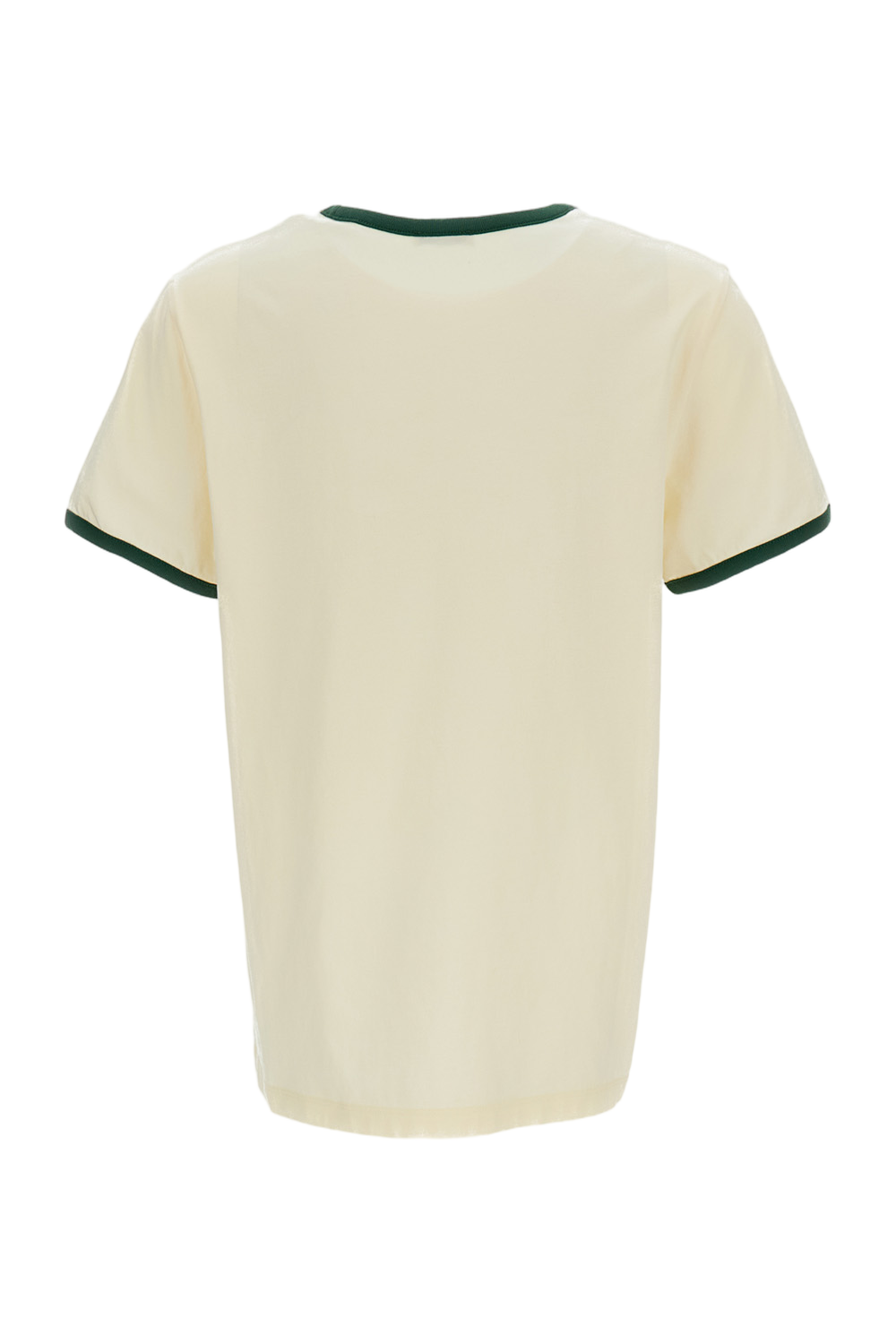 White Cotton Short-Sleeve T-Shirt