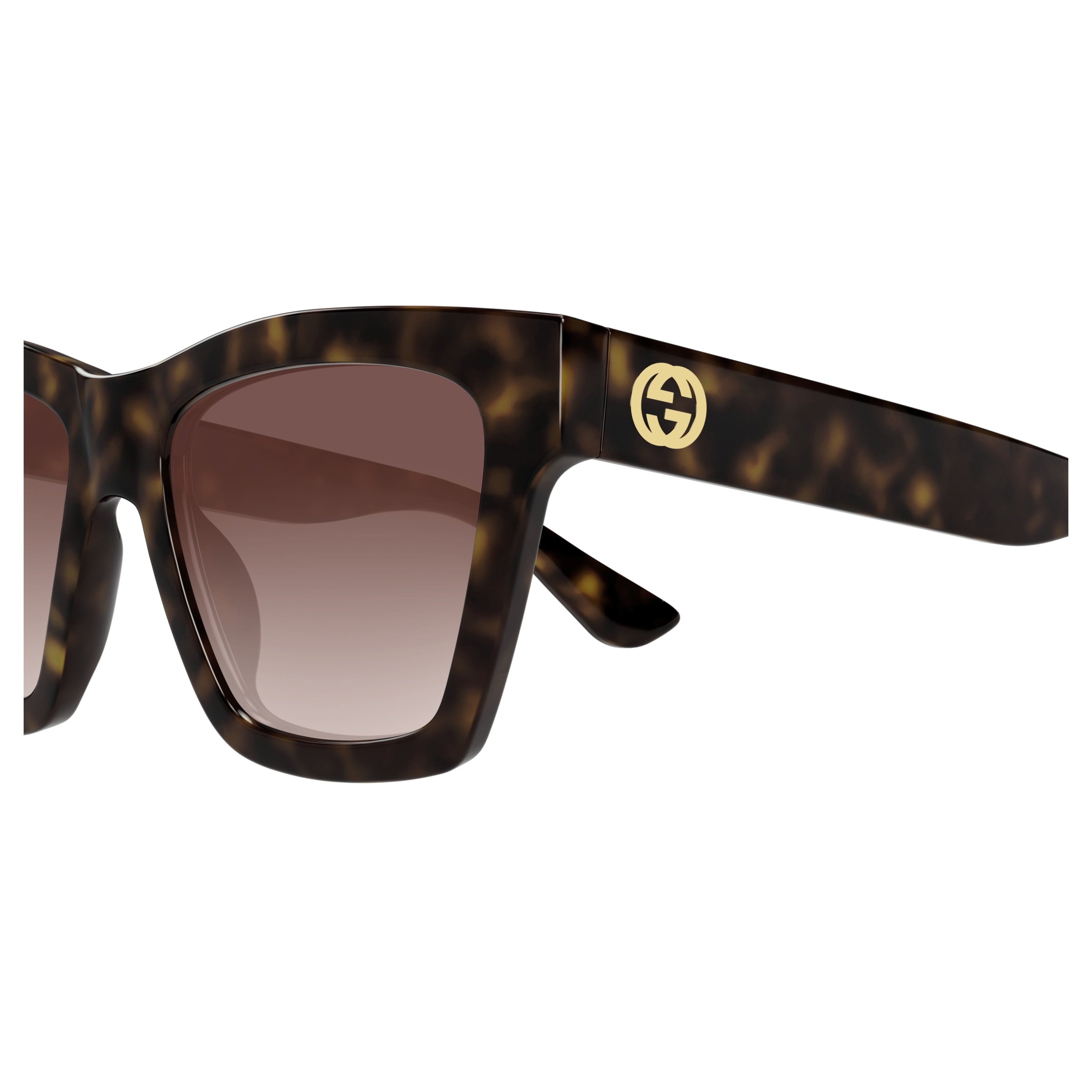 Tortoiseshell Oversized Square Sunglasses with Gradient Lenses
