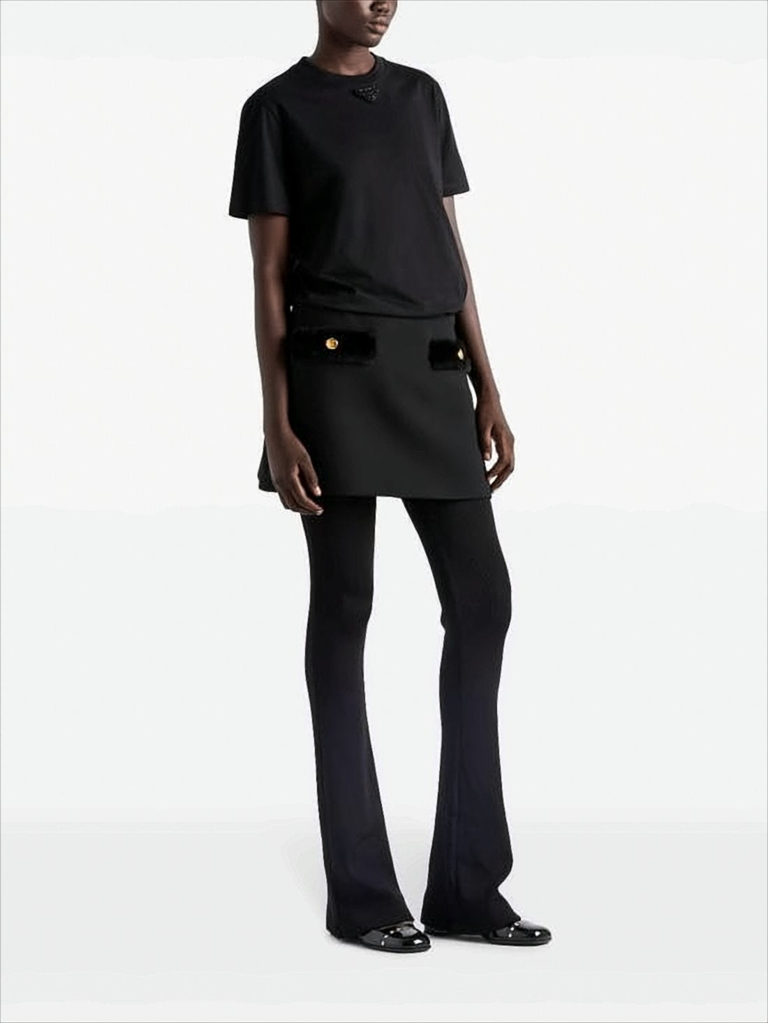 Black Short-Sleeve T-Shirt