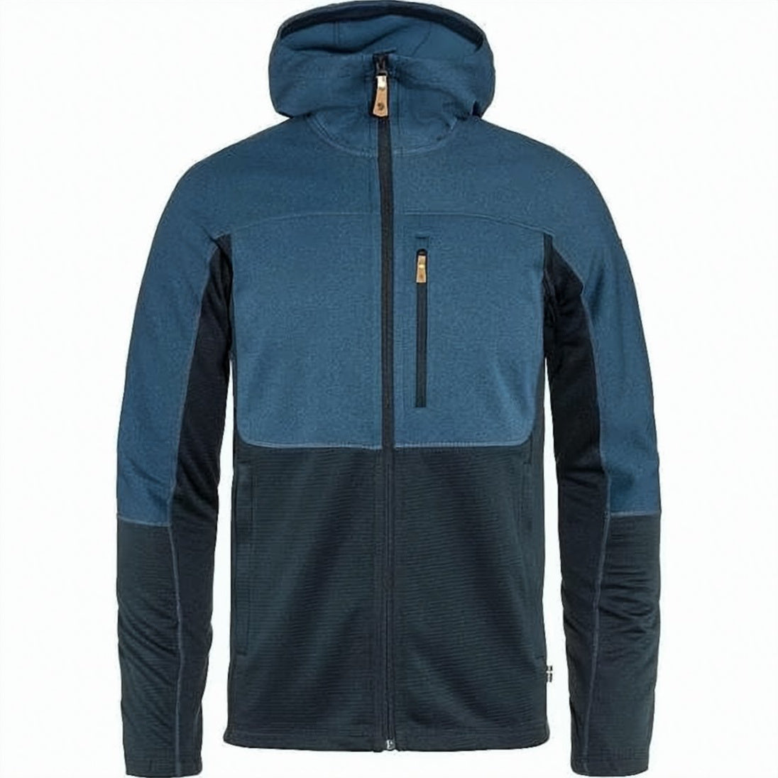 Two-Tone Polyester Activewear Jacket with Hood