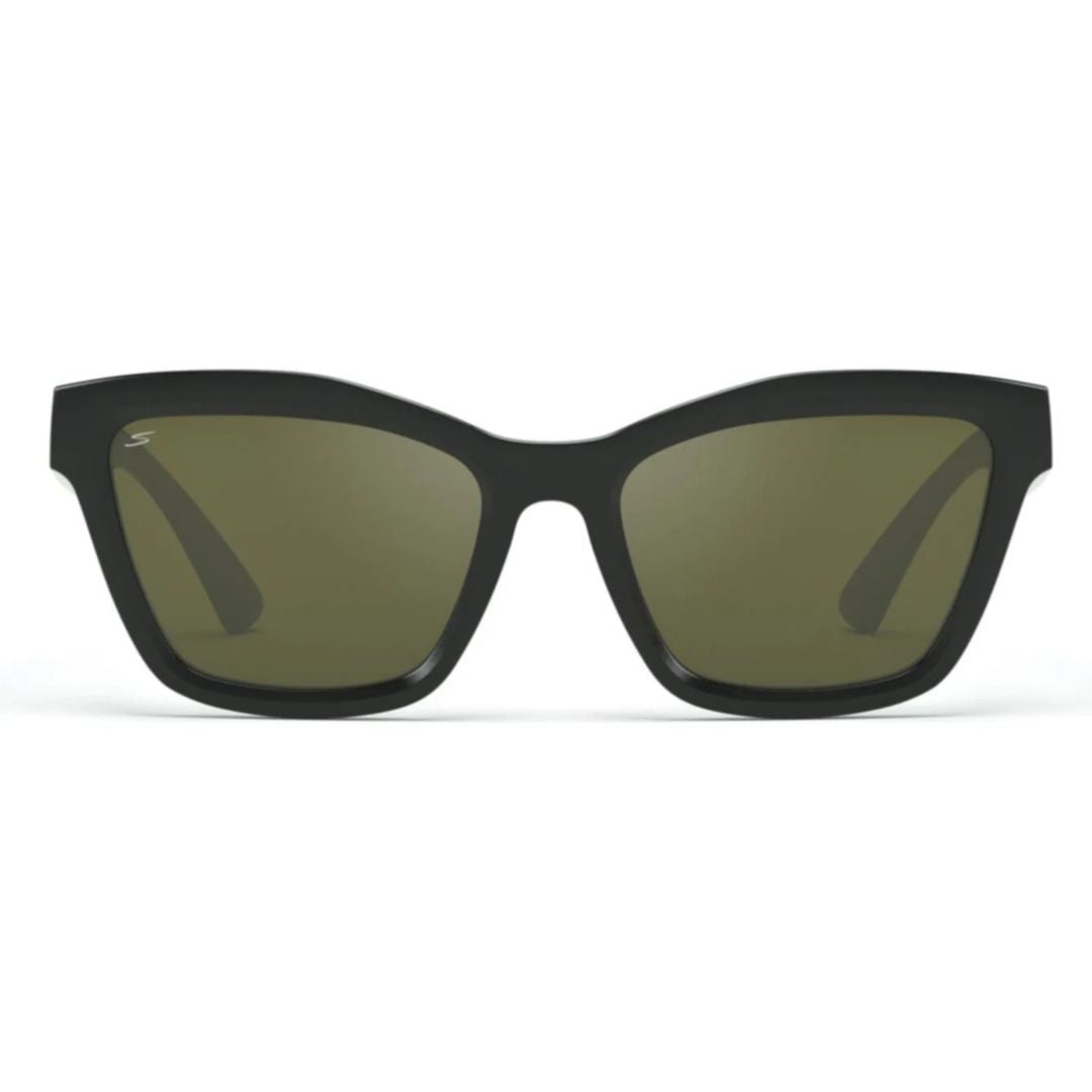 Rolla Matte Black Rectangular Frame Sunglasses