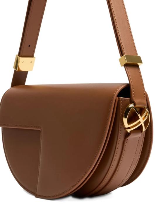 Smooth Calf Leather Half-Moon Shoulder Bag