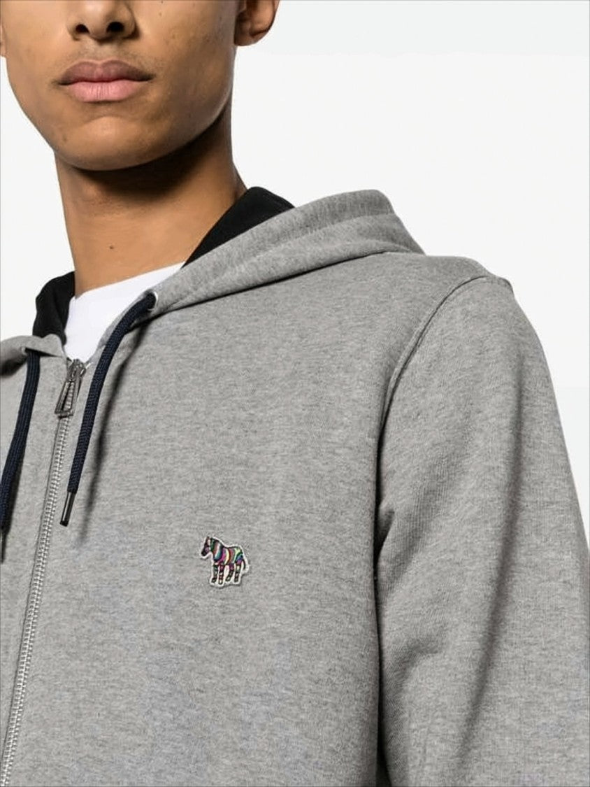 Classic Zip-Up Hoodie with Subtle Logo Embroidery