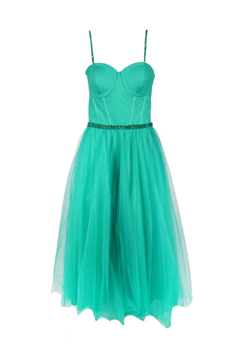 Ethereal Tulle Midi Dress