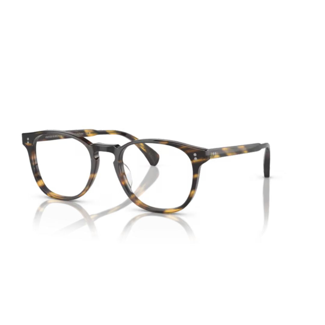 0ov5298u Tortoiseshell Round Frame Eyeglasses with Keyhole Bridge