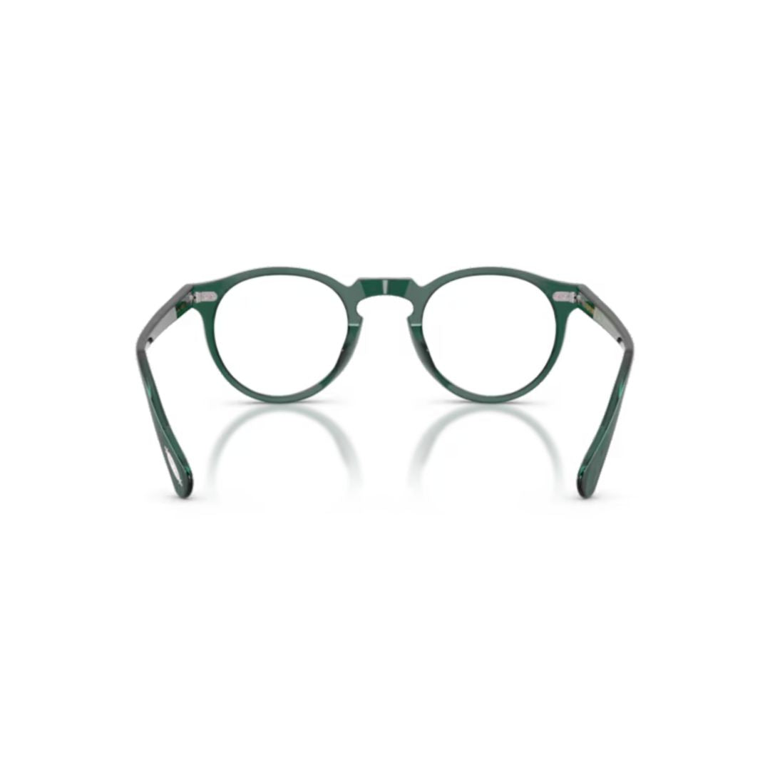 0ov5186 Deep Green Round Frame Acetate Eyeglasses