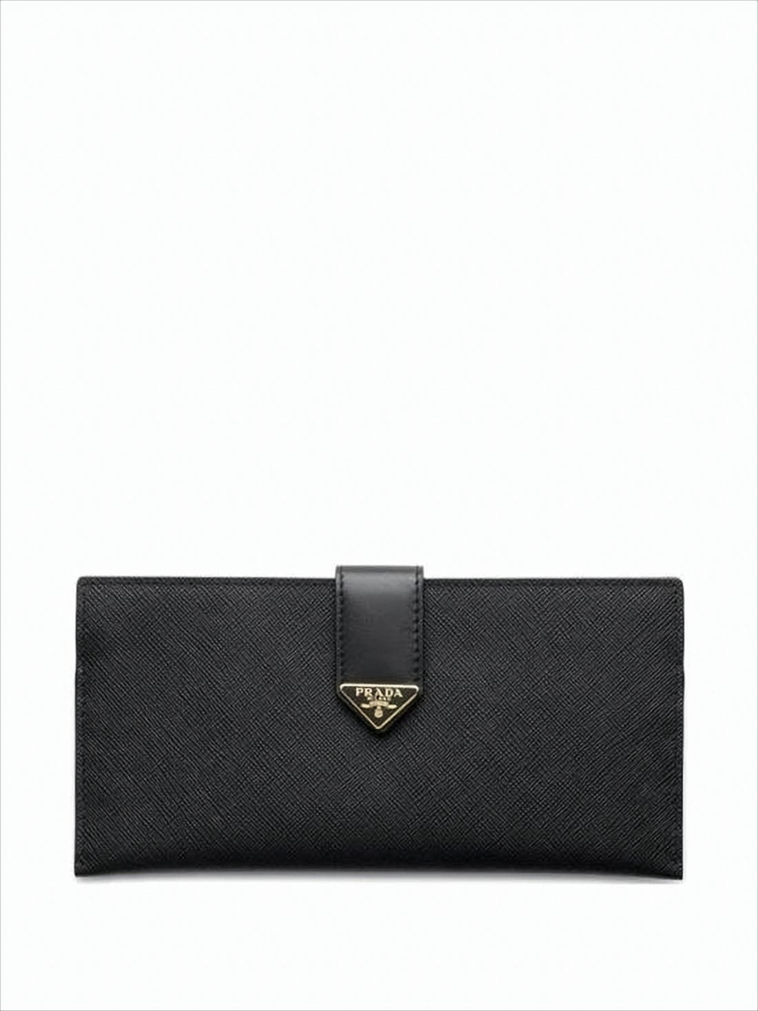 Textured Calf Leather Long Wallet