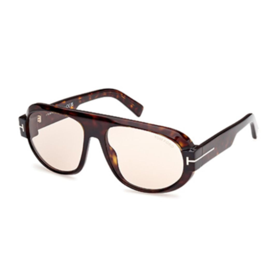 Classic Aviator Sunglasses with Tortoiseshell Acetate Frame