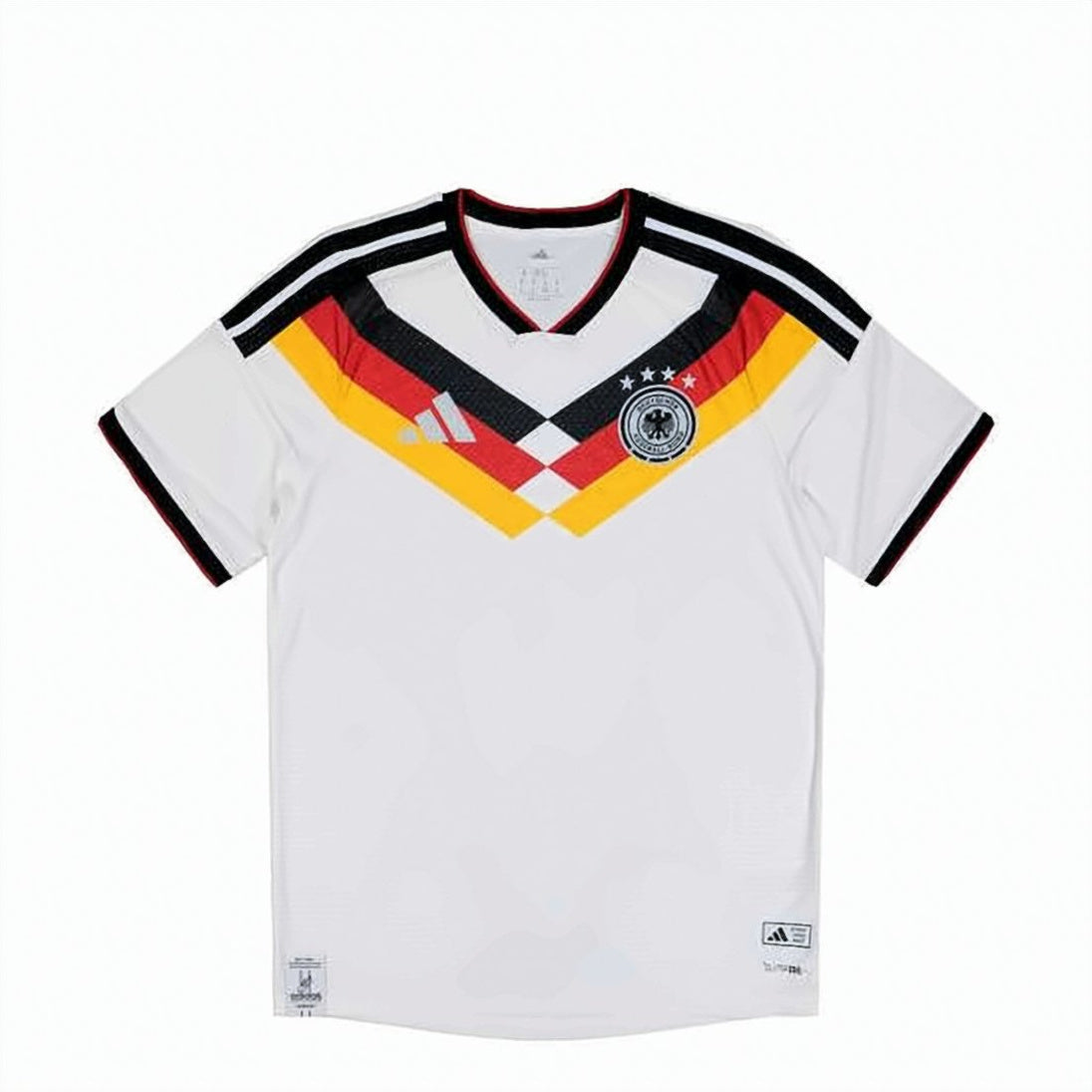 Chevron-Patterned V-Neck Training T-Shirt