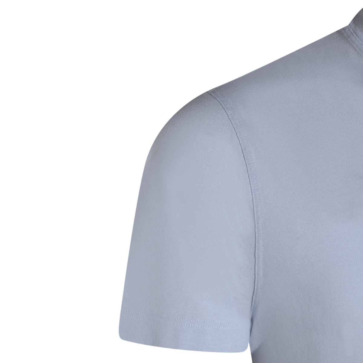 Minimalist Short-Sleeve T-Shirt in Solid Blue