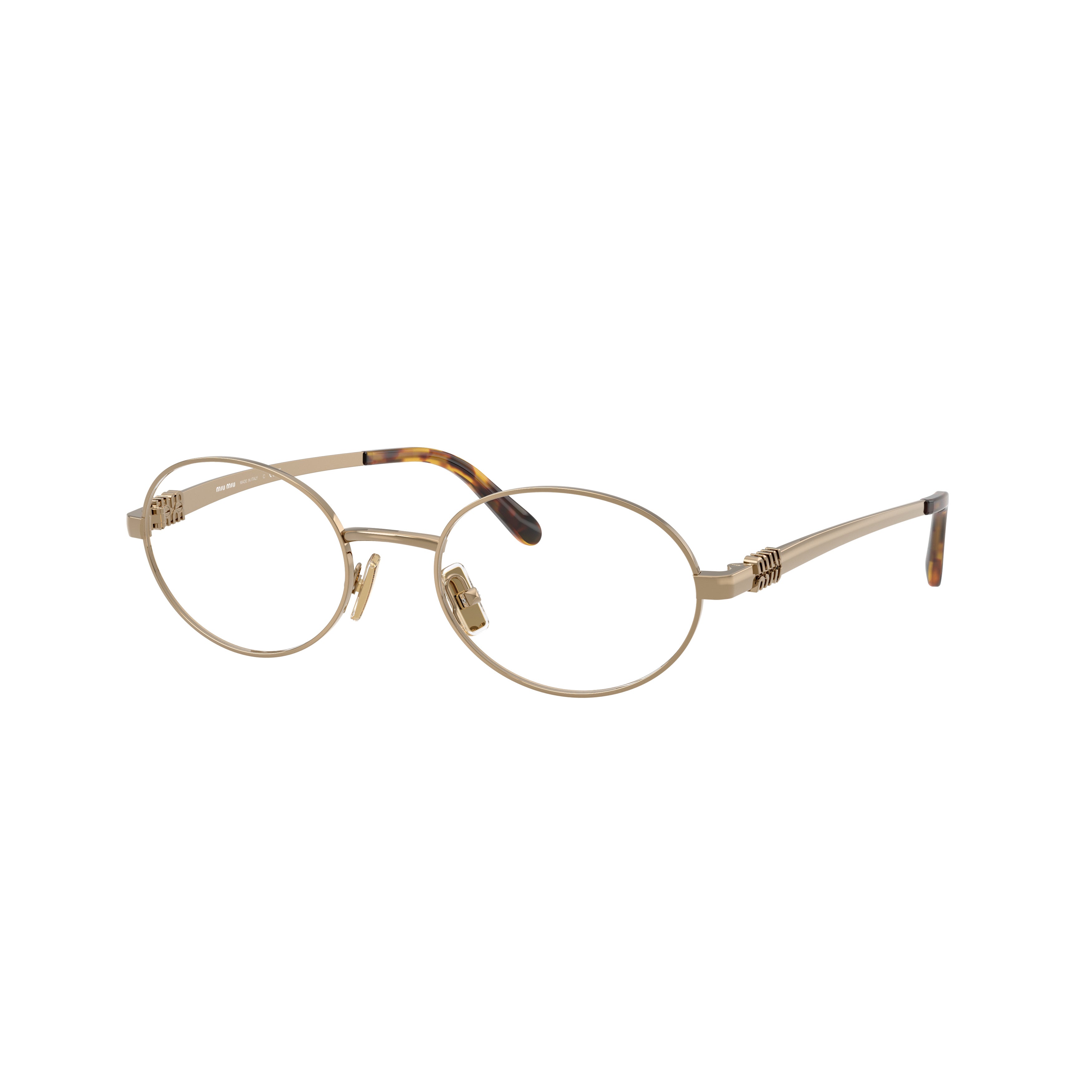 0mu 50zv Delicate Oval Metal Frame Eyeglasses