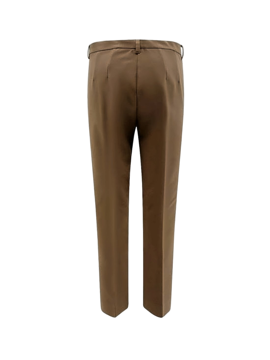 Straight-Leg Tailored Pants with Mid-Rise Waist