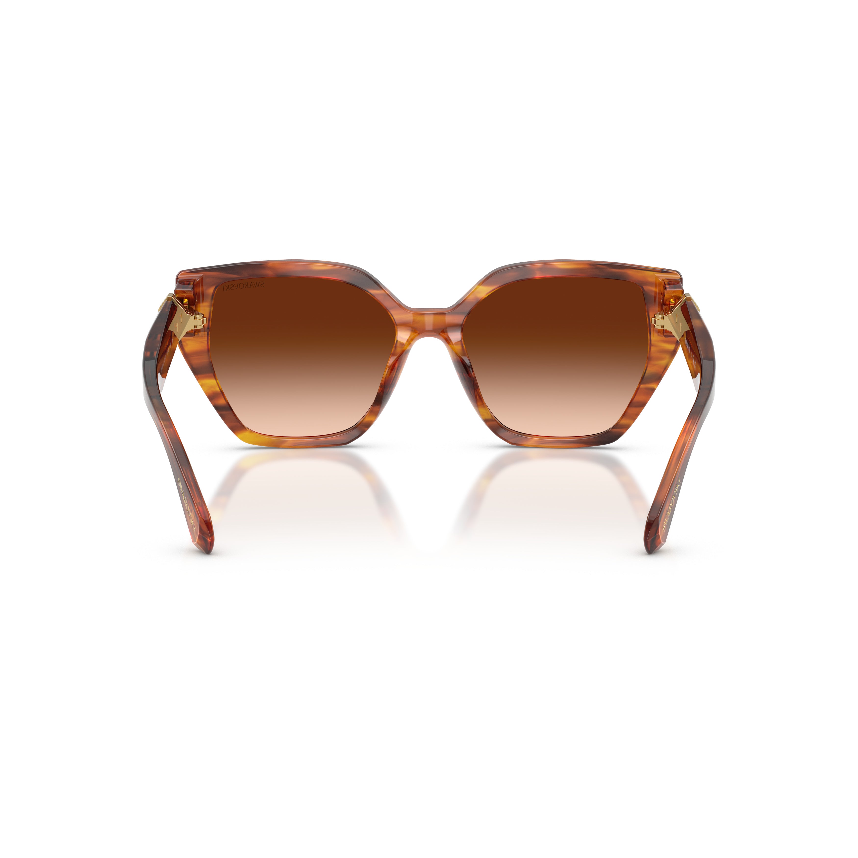 0Sk6044U Oversized Geometric Sunglasses with Tortoiseshell Acetate