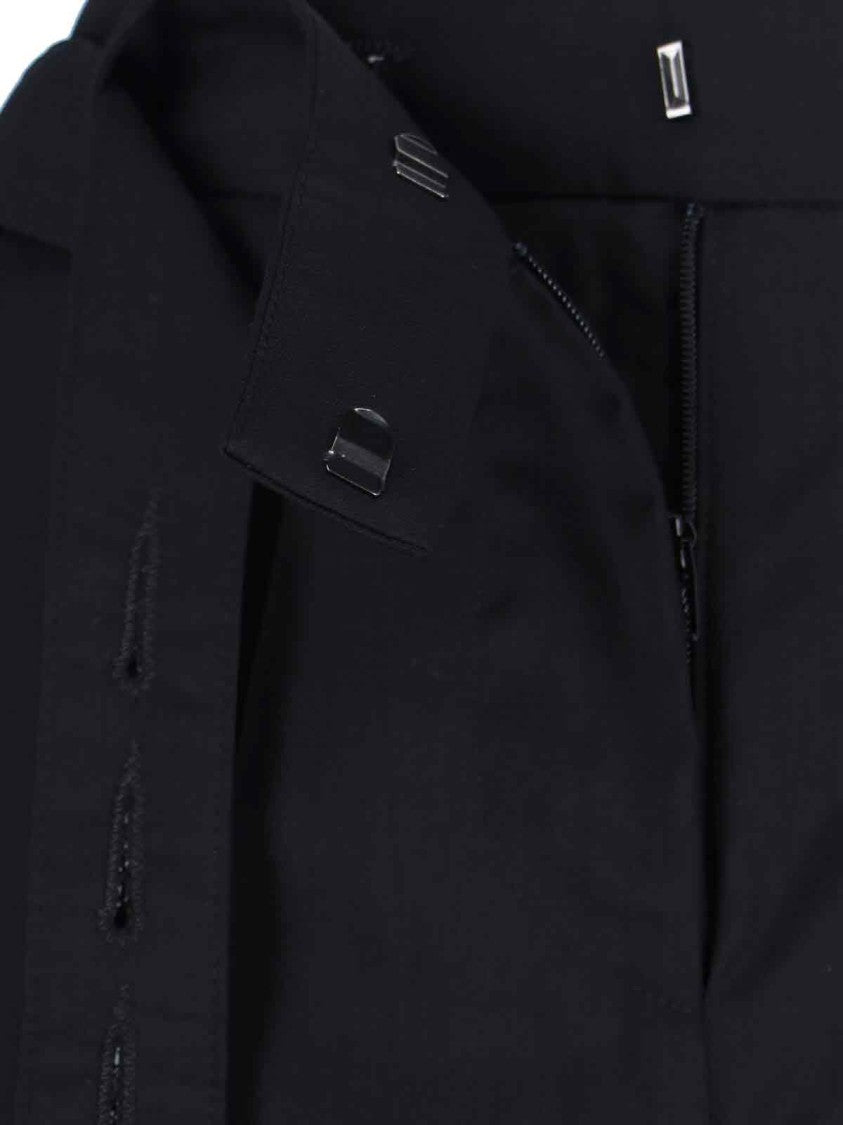 Tailored Black Trousers With Straight-Leg Cut