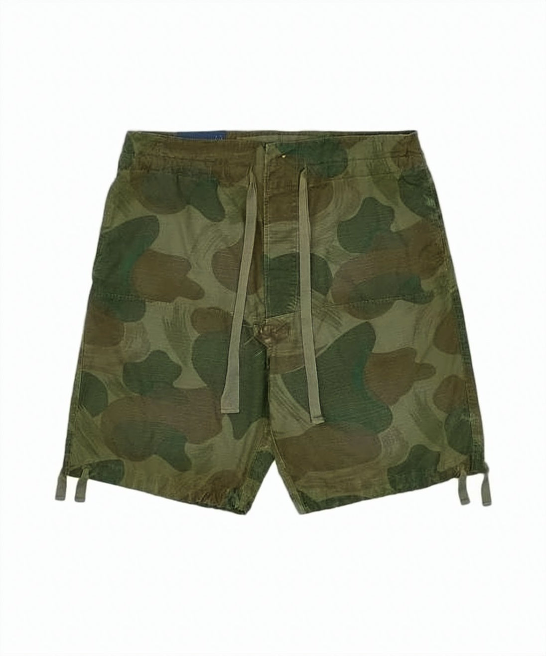 Camouflage Patterned Relaxed Fit Shorts