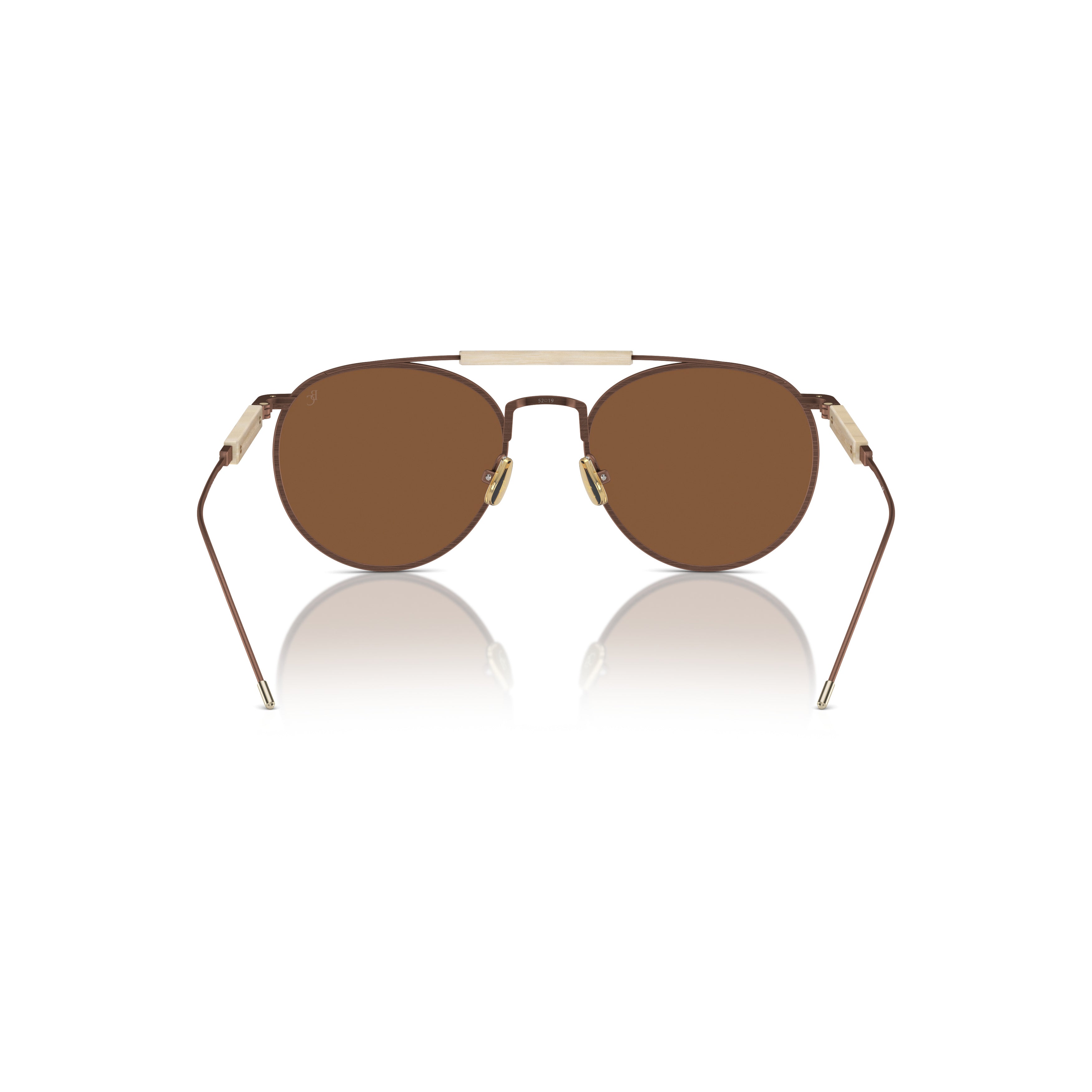 0bc2004st Titanium Frame Sunglasses with Double Bridge Design