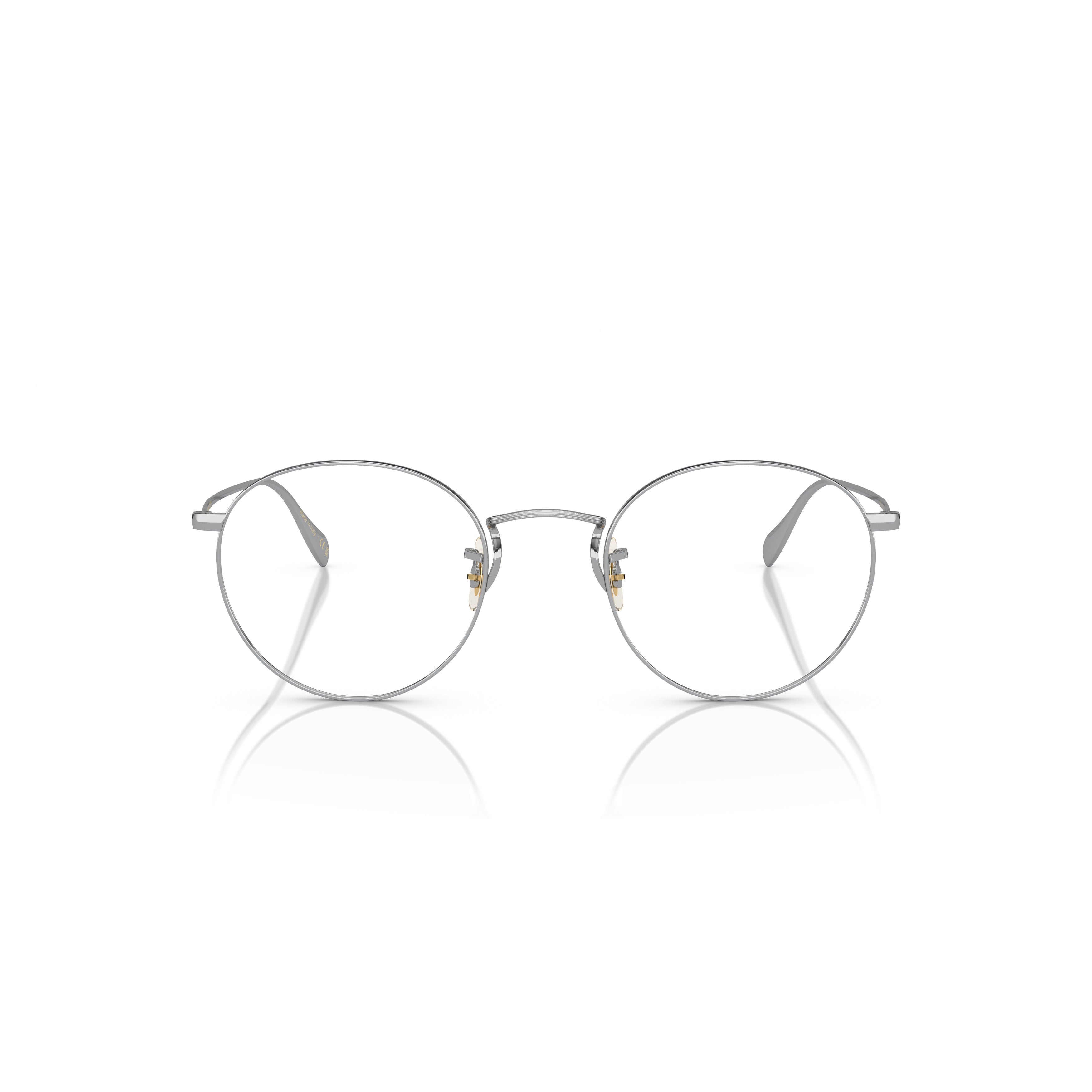 0ov1186 Thin Round Metal Eyeglasses with Adjustable Nose Pads