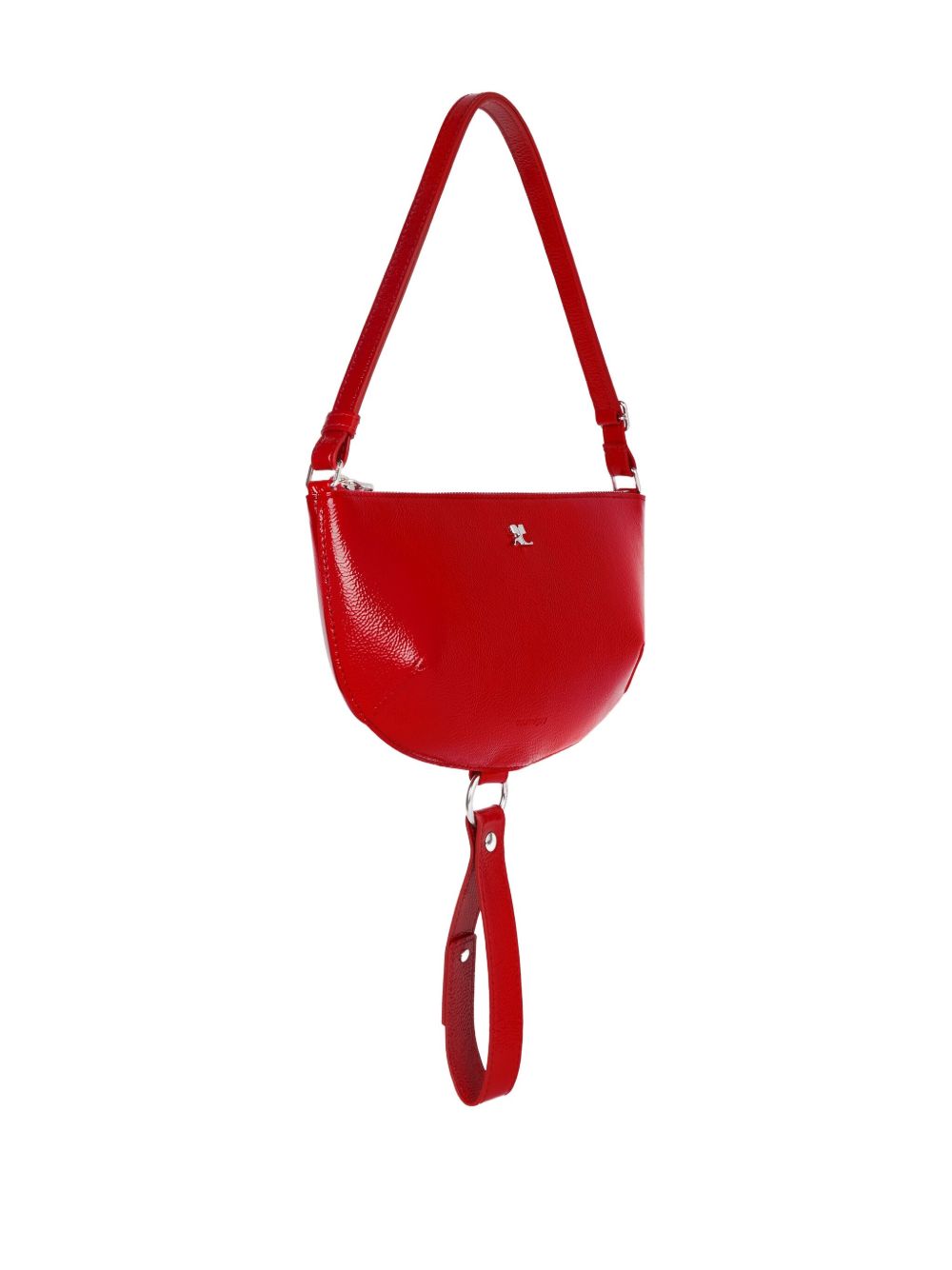 Red Curved Shoulder Bag