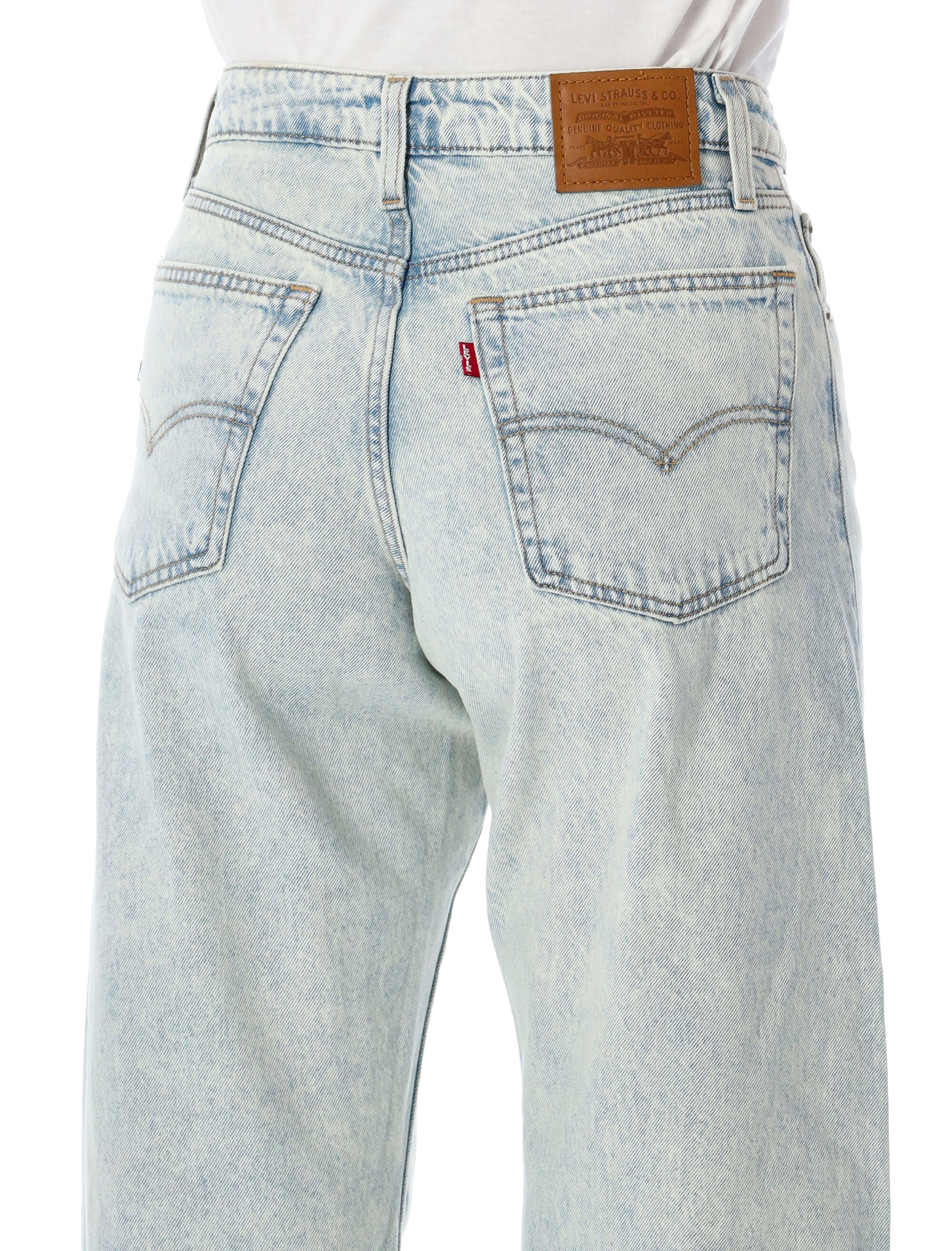 Denim Baggy Dad Barrel Jeans
