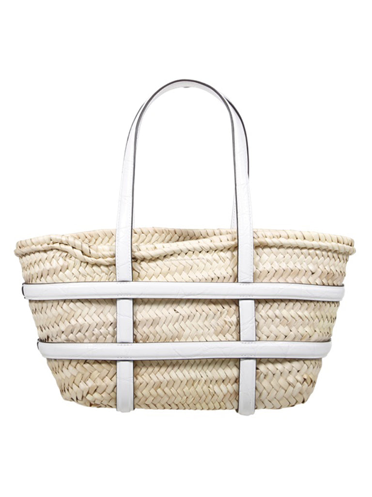 Woven Raffia Bag with Structured Silhouette