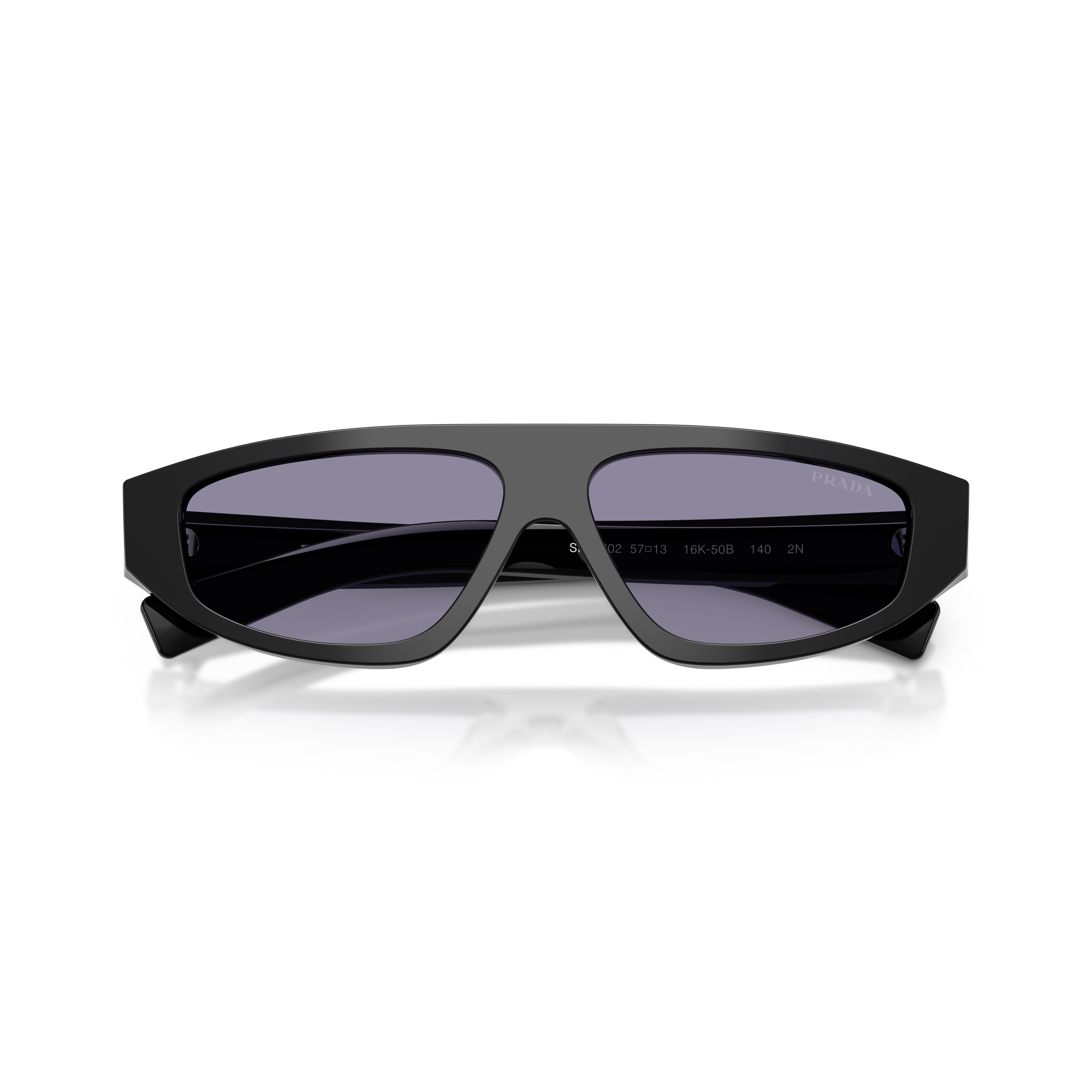 0pr C02s Angular Black Acetate Sunglasses