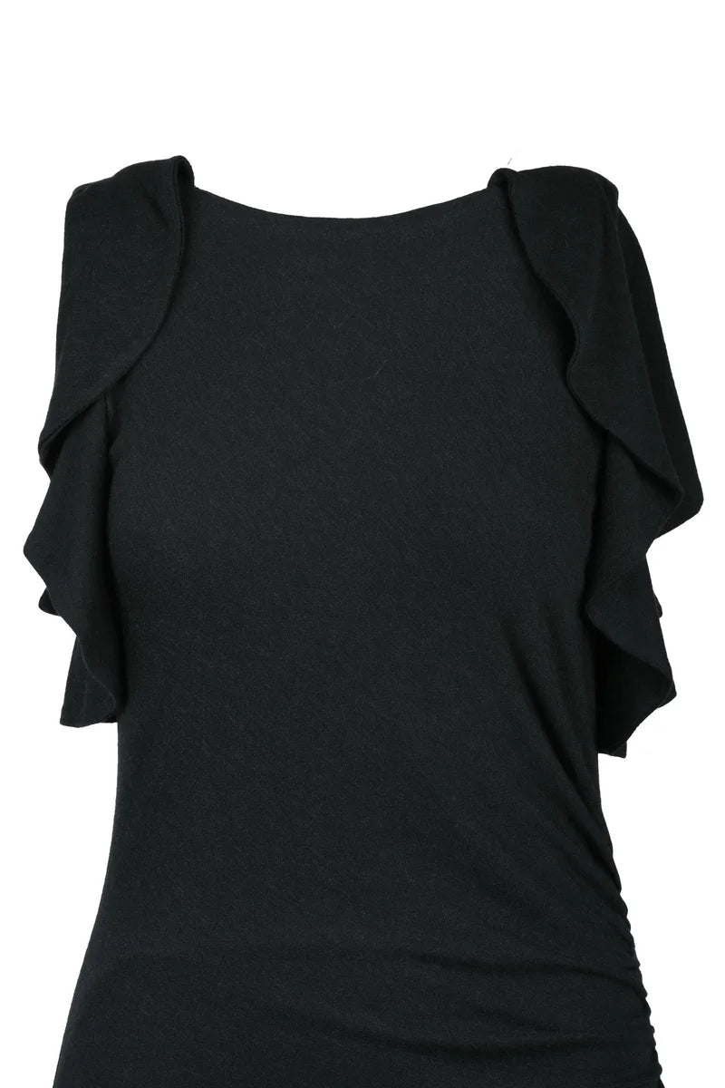 Long Knit Dress - Black