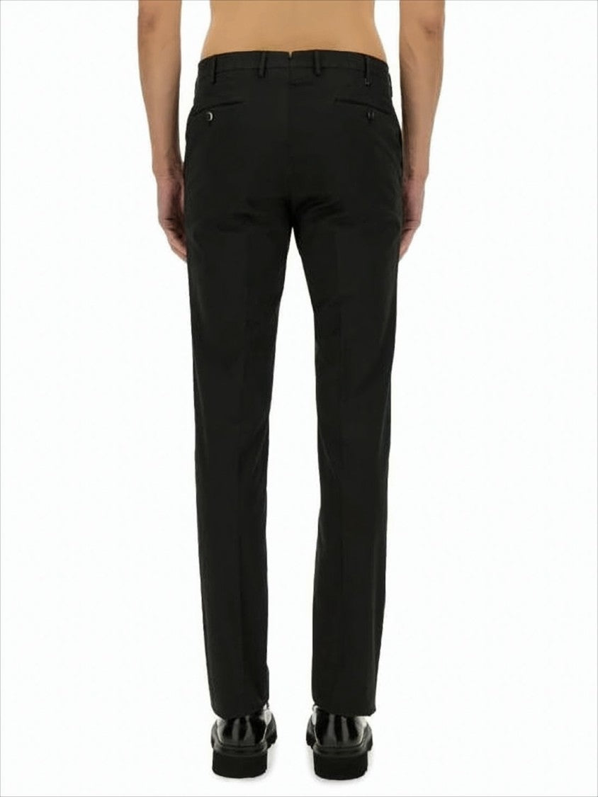 Mid-Rise Straight Pants with Tailored Silhouette